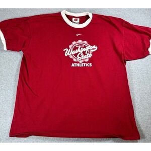 VTG Nike Washington State Athletics T-Shirt Ringer Tee‎ Mens XL